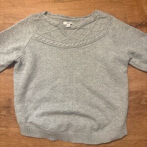 Croft & Barrow Light Gray Women's Sweater